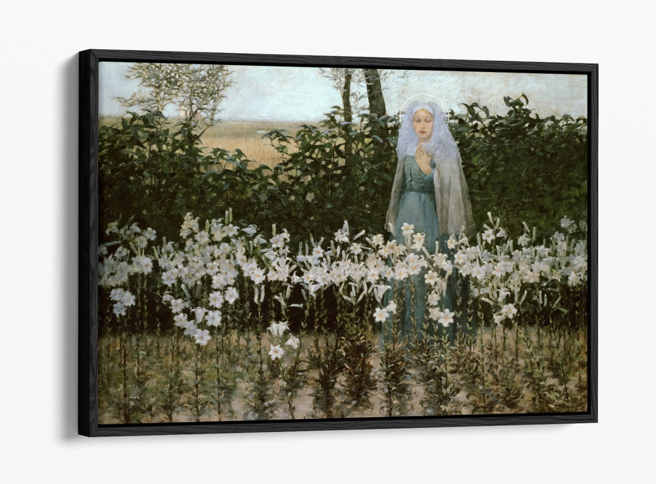 GEORGE HITCHCOCK, THE ANNUNCIATION -FLOAT EFFECT CANVAS WALL ART PRINT
