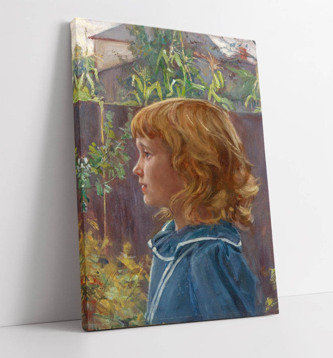 OTTO STARK, PORTRAIT OF A YOUNG GIRL -CANVAS WALL ARTWORK PIC PRINT