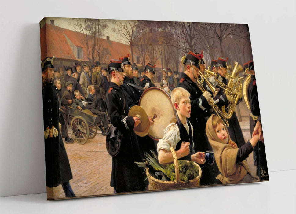 ERIK HENNINGSEN, CHANGING OF THE GUARD -CANVAS WALL ART FRAMED PRINT PAINTING