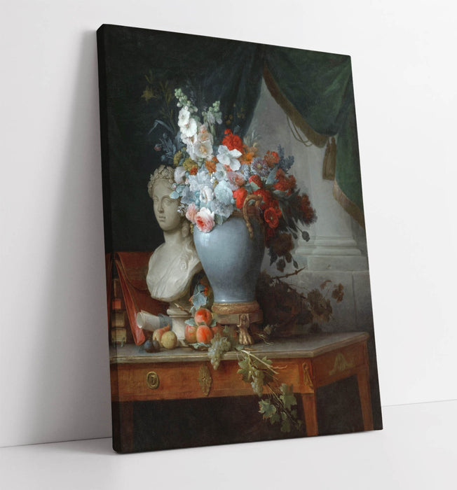 ANNE VALLAYER COSTER, FLOWERS IN A VASE -CANVAS WALL ART ARTWORK PRINT