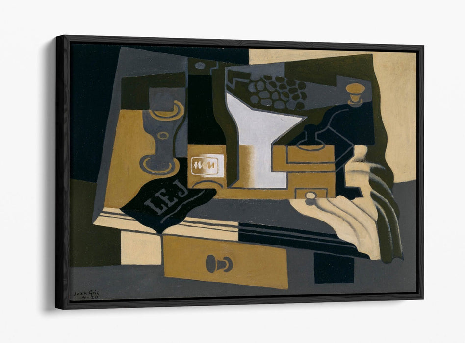 JUAN GRIS, COFFEE GRINDER -FLOAT EFFECT CANVAS WALL ART PRINT