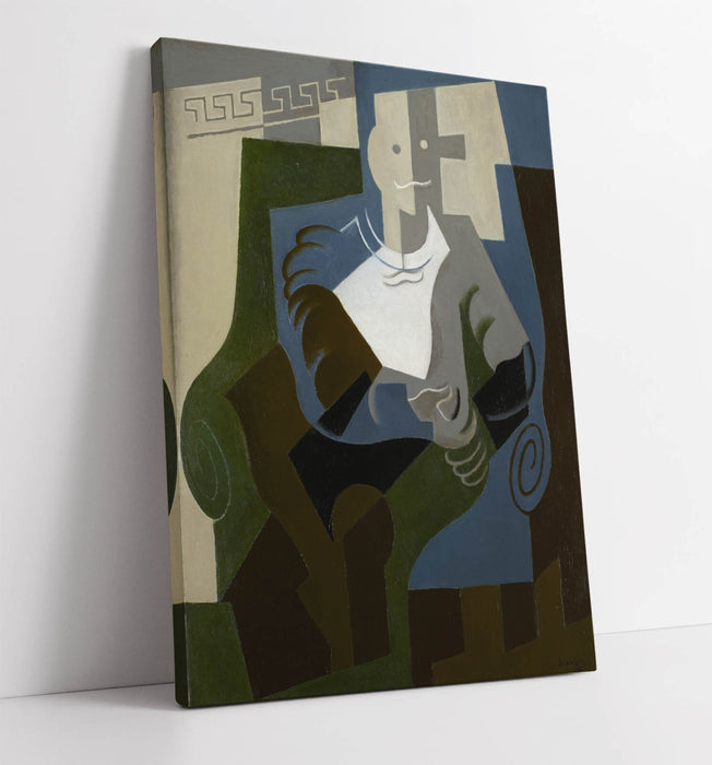 JUAN GRIS, SEATED HARLEQUIN -CANVAS WALL ARTWORK PICTURE PRINT