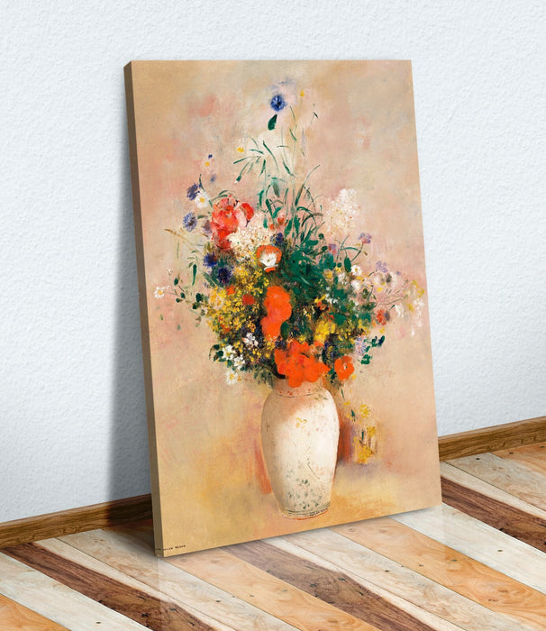 Vase of Flowers CANVAS WALL ART ARTWORK FRAMED PRINT Colourful Odilon Redon