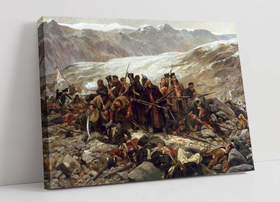 WILLIAM BARNES WOLLEN, THE LAST STAND -CANVAS WALL ARTWORK PIC PRINT