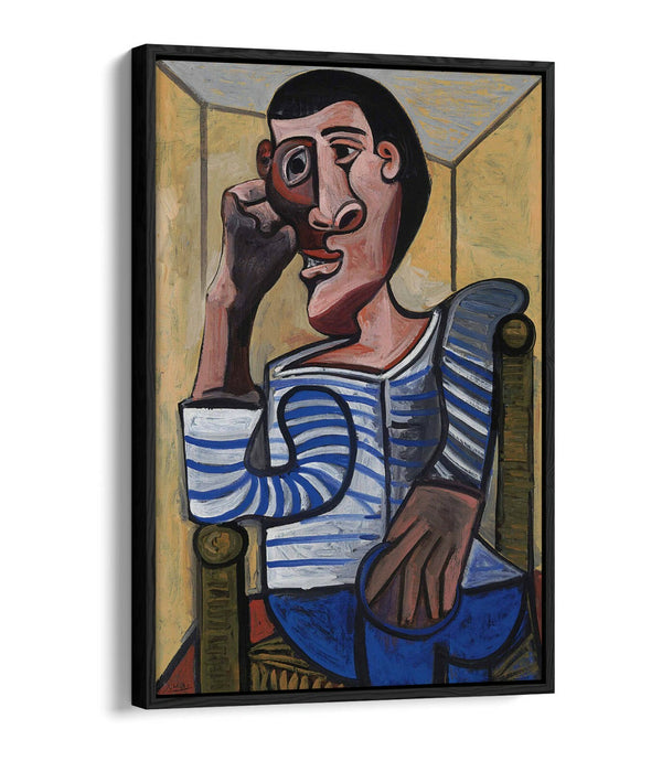 PABLO PICASSO THE SAILOR -FLOAT EFFECT CANVAS WALL ART PIC PRINT- BROWN