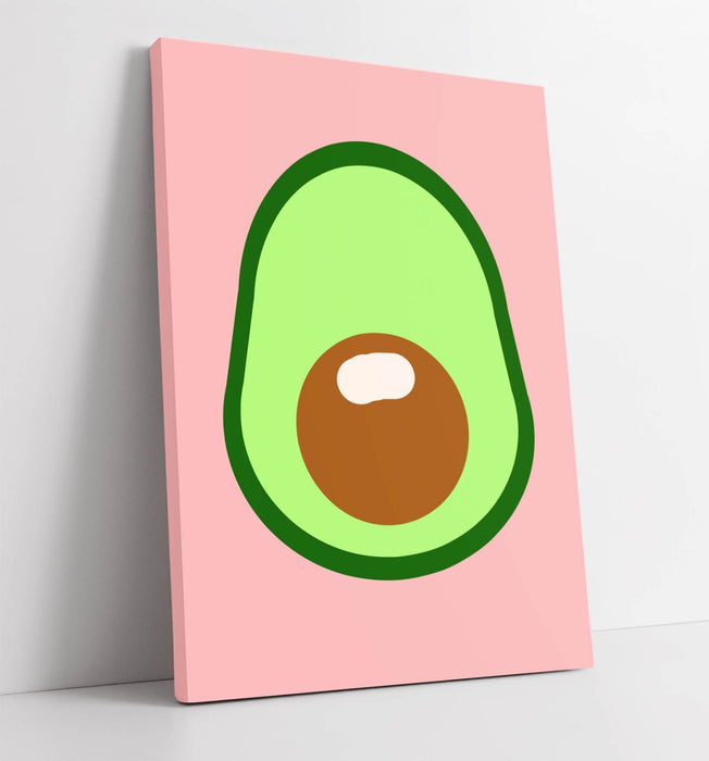 AVOCADO TRENDY MINIMALIST KITCHEN DECOR -CANVAS WALL ART PICTURE PRINT