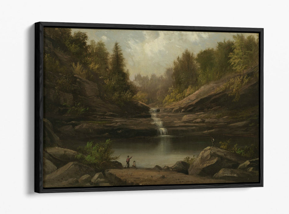 ROBERT S DUNCANSON, MOUNTAIN POOL -FLOAT EFFECT CANVAS WALL ART PRINT