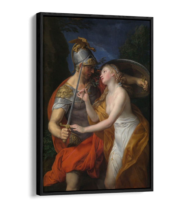 POMPEO BATONI, ALLEGORY OF PEACE AND WAR -FLOAT EFFECT CANVAS WALL ART PIC PRINT