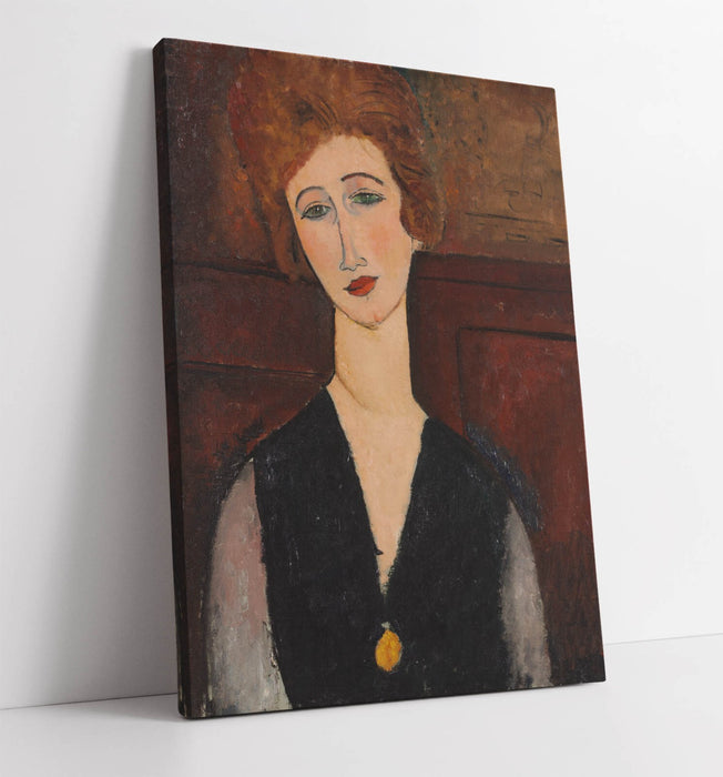 AMEDEO MODIGLIANI, PORTRAIT OF A WOMAN -CANVAS WALL ARTWORK PICTURE PRINT