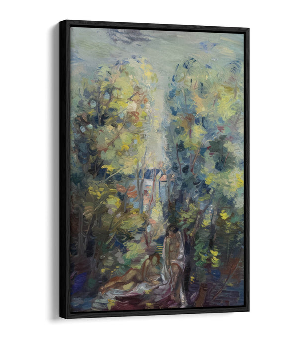 ALEKSANDER VARDI, NAKED IN SUMMER -FLOAT EFFECT CANVAS WALL ART PRINT