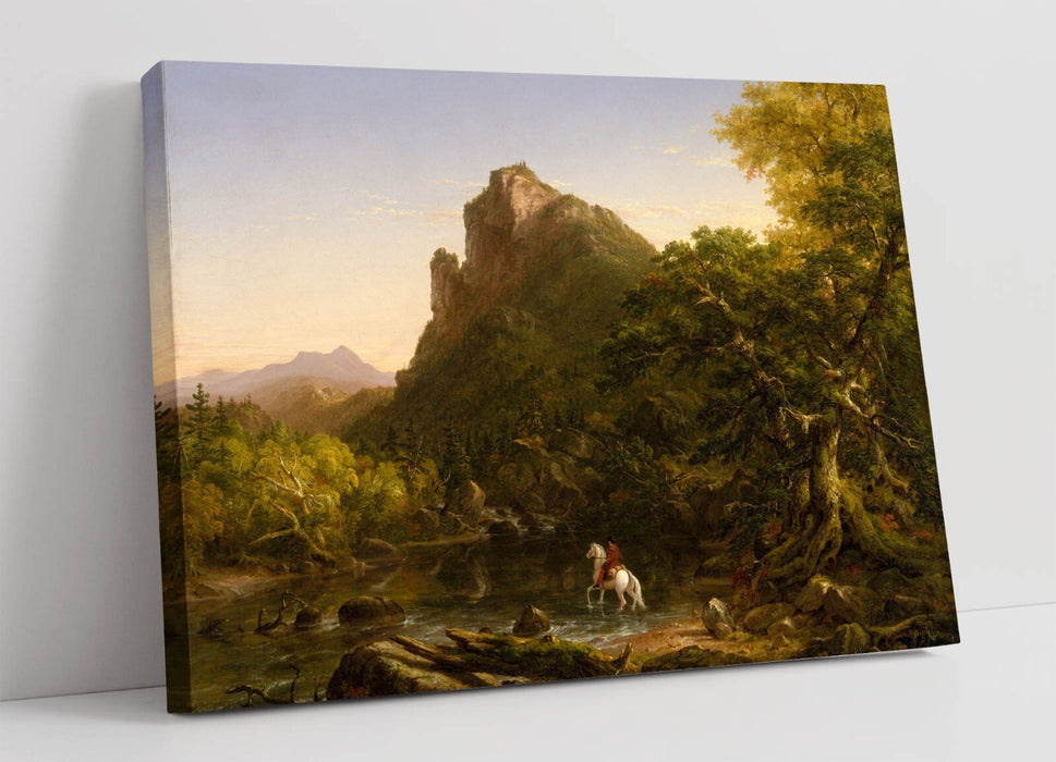 THOMAS COLE, THE MOUNTAIN FORD -CANVAS WALL ARTWORK PICTURE PRINT