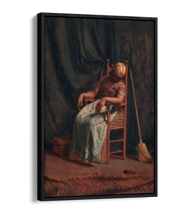 THOMAS ANSHUTZ, AUNT HANNAH -FLOAT EFFECT CANVAS WALL ART PIC PRINT