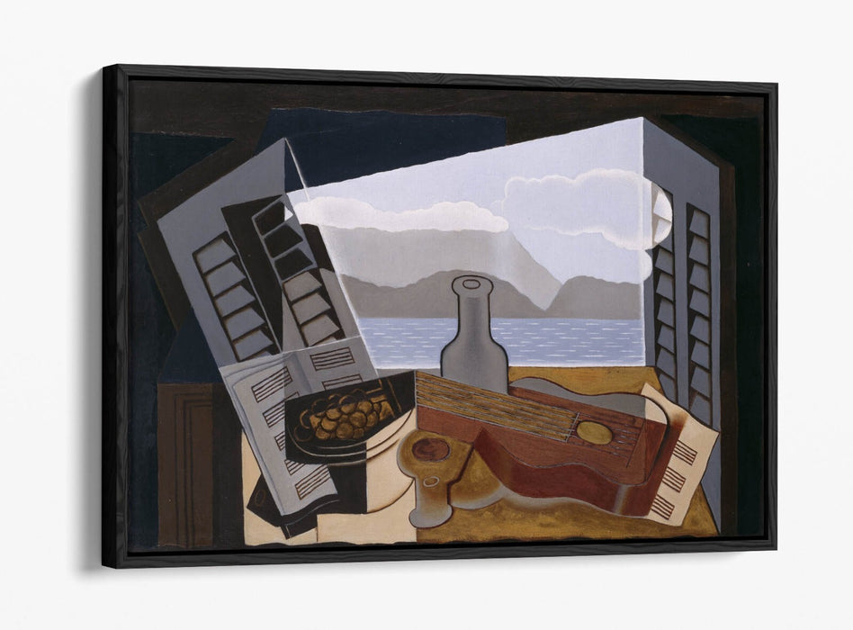 JUAN GRIS, THE OPEN WINDOW -FLOAT EFFECT CANVAS WALL ART PRINT