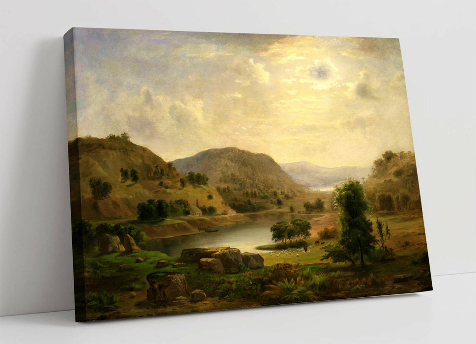 ROBERT S. DUNCANSON, VALLEY PASTURE -CANVAS WALL ART PRINT ARTWORK FRAMED