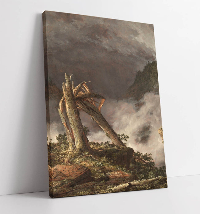 FREDERIC EDWIN CHURCH, STORM IN THE MOUNTAINS -CANVAS WALL ARTWORK PIC PRINT