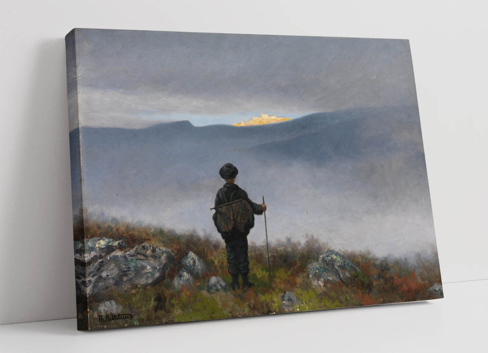 THEODOR KITTELSEN, FAR AWAY SORIA MORIA PALACE -CANVAS WALL ART ARTWORK PRINT