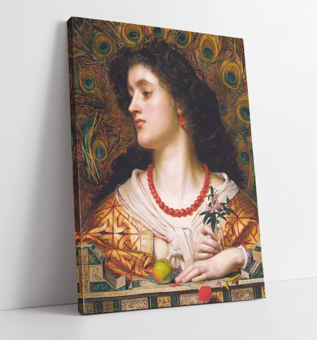 FREDERICK SANDYS, VIVIEN -CANVAS WALL ARTWORK PICTURE PRINT