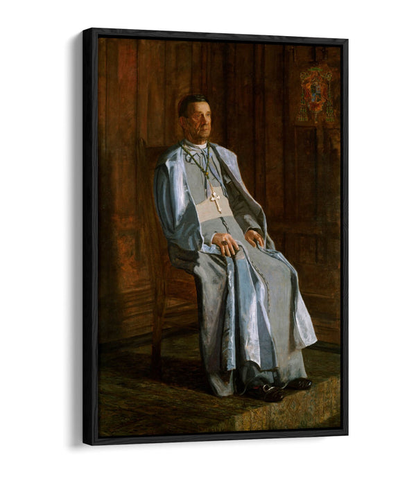 THOMAS EAKINS, ARCHBISHOP DIOMEDE FALCONIO -FLOAT EFFECT CANVAS WALL ART PRINT