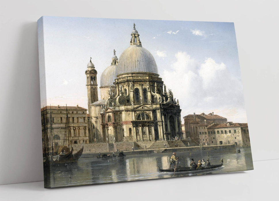 CARLO BOSSOLI, SANTA MARIA DELLA SALUTE -CANVAS WALL ARTWORK PICTURE PRINT