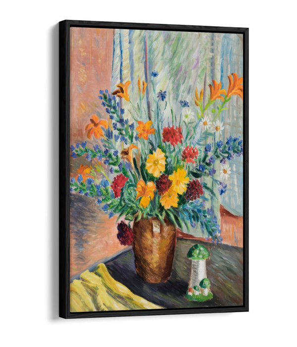 KRISTJAN TEDER, FLOWERS -FLOAT EFFECT CANVAS WALL ART PRINT