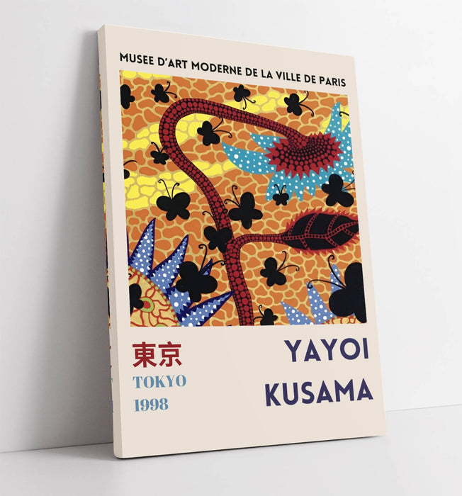 YAYOI KUSAMA FLOWER FLORAL CONTEMPORARY DECOR CANVAS WALL ART PICTURE PRINT