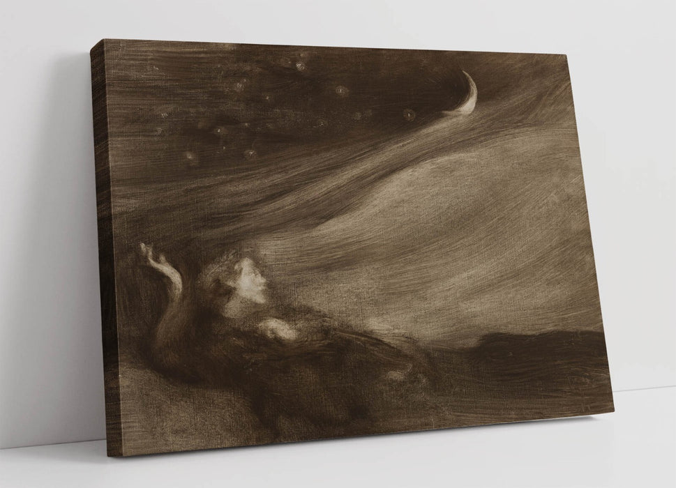 EUGENE CARRIERE, THE CONTEMPLATOR -CANVAS WALL ARTWORK PICTURE PRINT