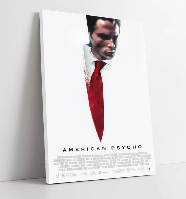 American Psycho Poster - Iconic Movie Artwork Canvas Wall Art Print