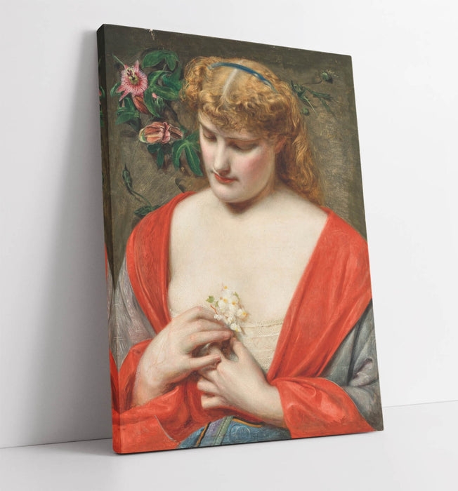 FREDERICK SANDYS, PASSION FLOWERS -CANVAS WALL ARTWORK PICTURE PRINT