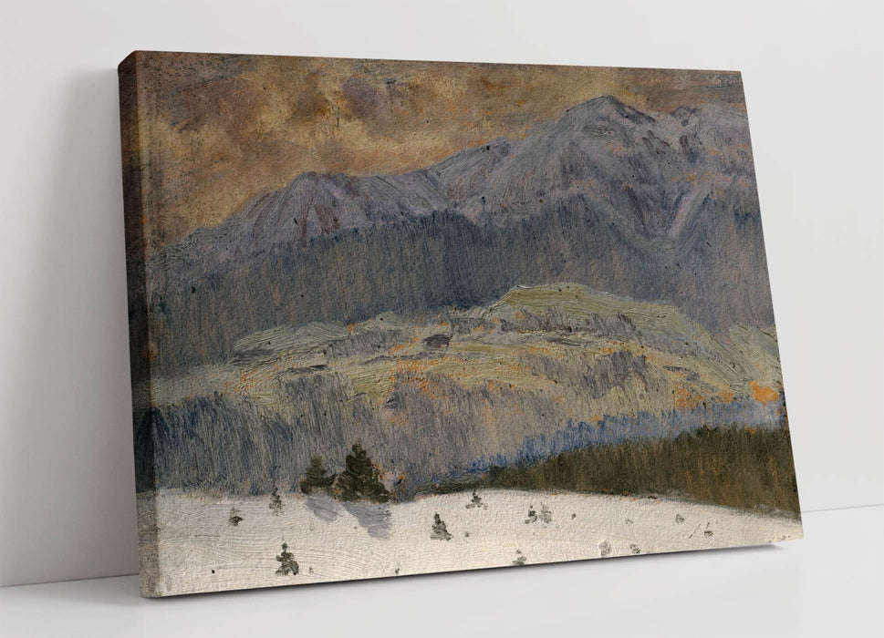 FERDINAND KATONA, WINTER DAY IN HIGH TATRAS -CANVAS WALL ARTWORK PIC PRINT