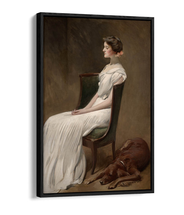 JOHN WHITE ALEXANDER, MISS DOROTHY ROOSEVELT -FLOAT EFFECT CANVAS WALL ART PRINT