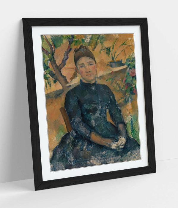 PAUL CÉZANNE, MADAME CÉZANNE IN GREENHOUSE -FRAMED ART PICTURE PRINT ARTWORK