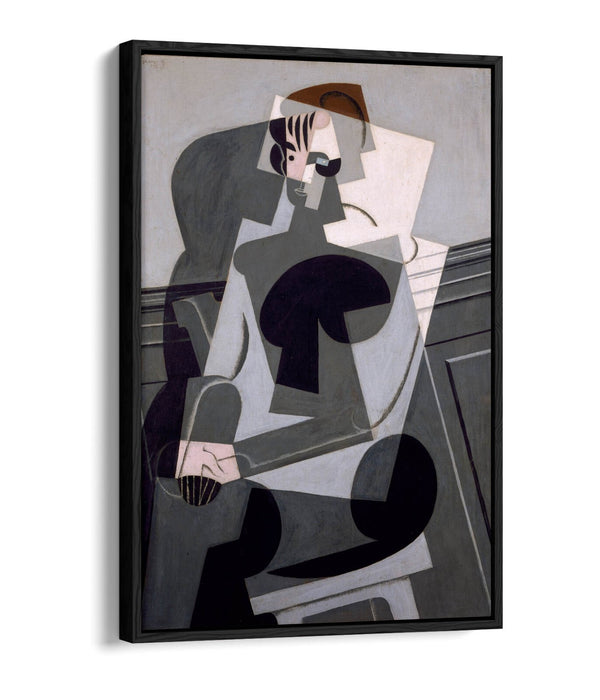 JUAN GRIS, PORTRAIT OF MADAME JOSETTE GRIS -FLOAT EFFECT CANVAS WALL ART PRINT
