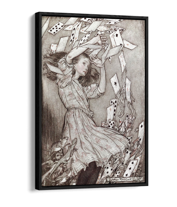 LEWIS CARROLL, ALICE'S ADVENTURES IN WONDERLAND -FLOAT EFFECT CANVAS ART PRINT