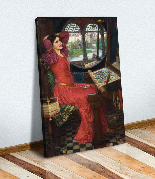CANVAS WALL ART ARTWORK FRAMED PRINT John William Waterhouse I am half sick of
