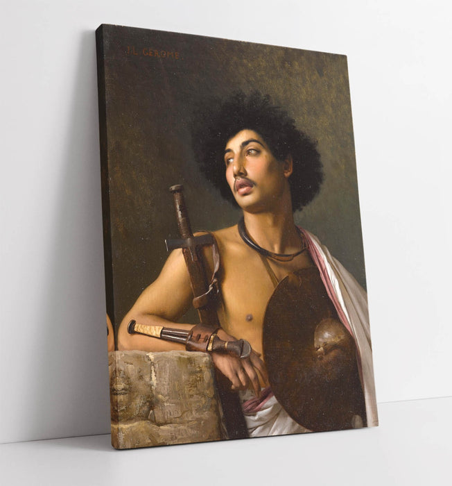 JEAN-LEON GEROME, A BISCHARI WARRIOR -CANVAS WALL ARTWORK PIC PRINT