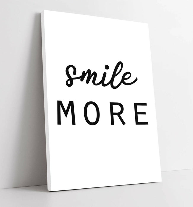 "SMILE OFTEN" POSITIVITY QUOTE SLOGAN HOME -CANVAS WALL ART PICTURE PRINT