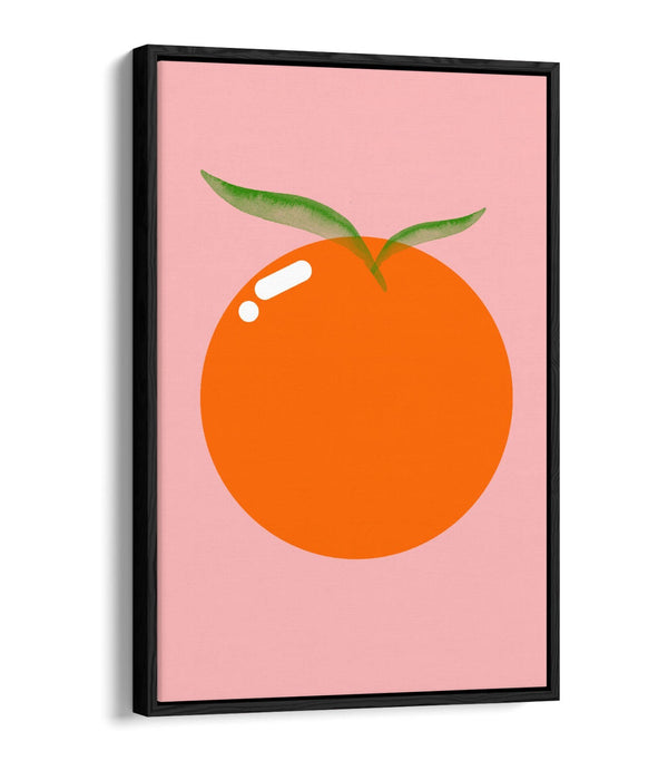 ORANGE FRUIT TRENDY MINIMALIST KITCHEN -FLOAT EFFECT CANVAS WALL ART PRINT