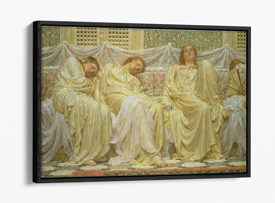 ALBERT JOSEPH MOORE, DREAMERS -FLOAT EFFECT CANVAS WALL ART PIC PRINT