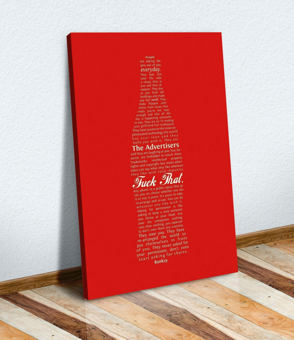 BANKSY CANVAS STREET WALL ART PRINT ARTWORK Bansky People are taking the piss
