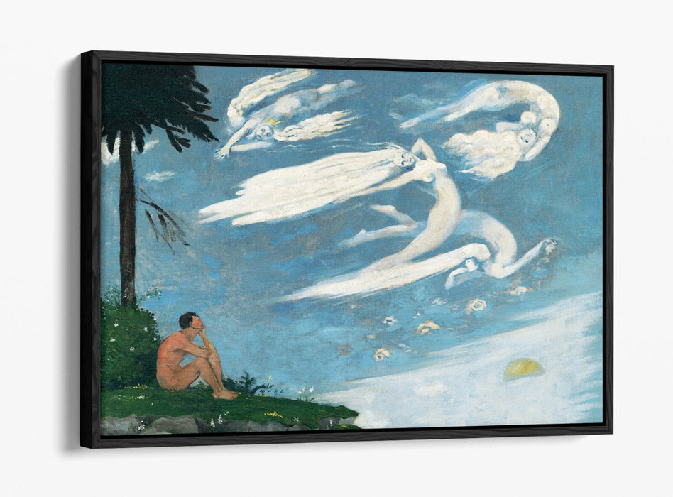 ARNOLD PETER WEISZ-KUBINCAN, COMPOSITION -FLOAT EFFECT CANVAS WALL ART PRINT