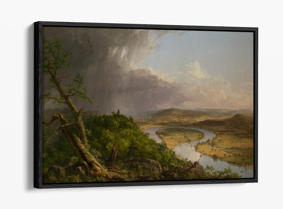 THOMAS COLE, THE OXBOW -FLOAT EFFECT CANVAS WALL ART PRINT