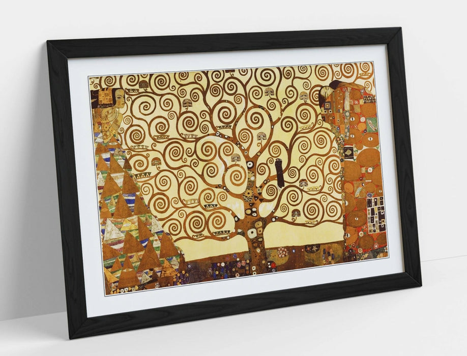 GUSTAV KLIMT THE TREE OF LIFE -ART FRAMED POSTER PICTURE PRINT ARTWORK- ORANGE
