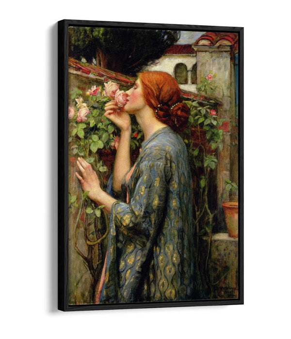 JOHN WILLIAM WATERHOUSE SOUL OF THE ROSE-FLOAT EFFECT CANVAS WALL ART PIC PRINT
