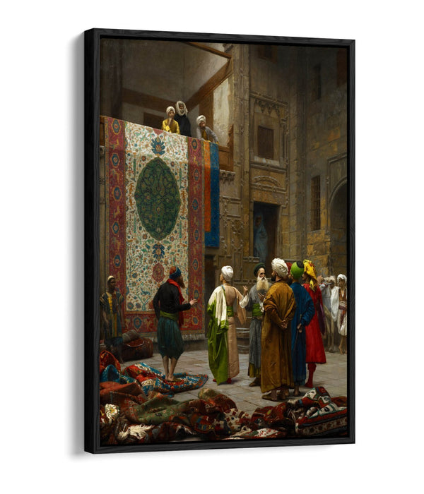 JEAN-LEON GEROME, THE CARPET MERCHANT -FLOAT EFFECT CANVAS WALL ART PRINT