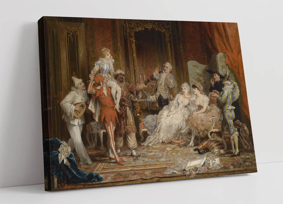 CARL SCHWENINGER, CARNIVAL -CANVAS WALL ARTWORK PIC PRINT
