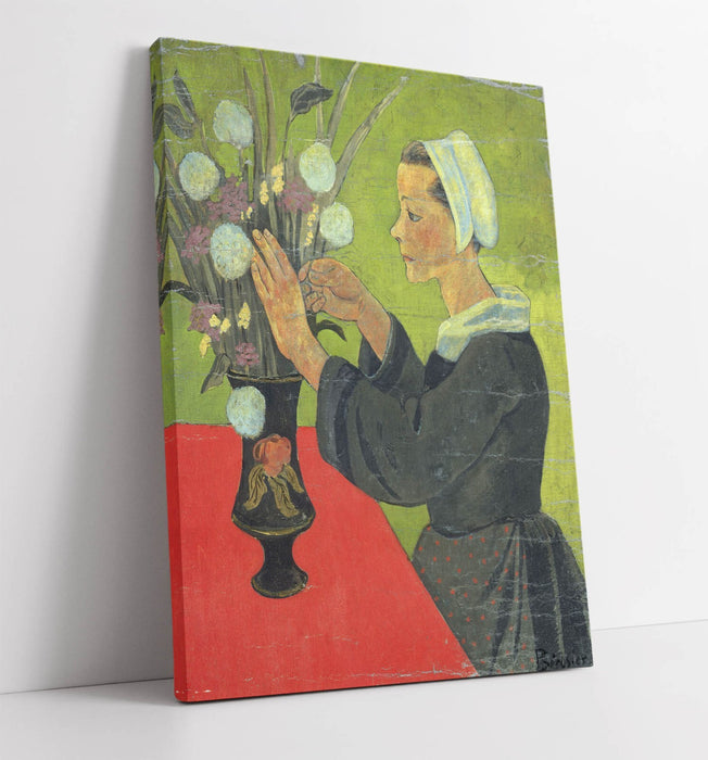 PAUL SERUSIER, BRETON WITH A BOUQUET -CANVAS WALL ART ARTWORK PRINT