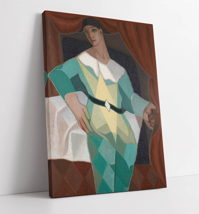 JUAN GRIS, HARLEQUIN -CANVAS WALL ARTWORK PICTURE PRINT