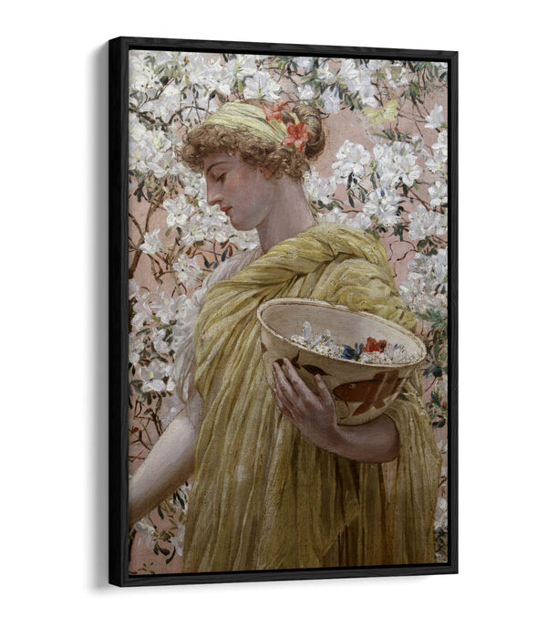 ALBERT JOSEPH MOORE, AZALEE -FLOAT EFFECT CANVAS WALL ART PIC PRINT