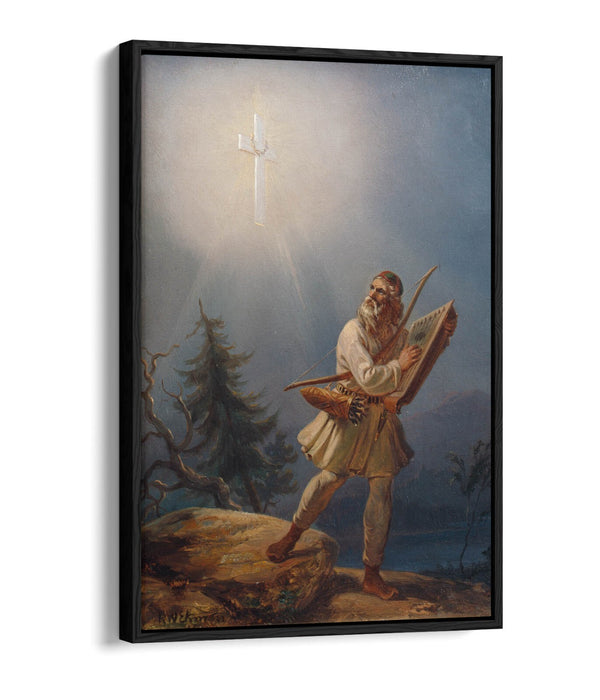 ROBERT WILHELM EKMAN, FLEEING PAGANISM -FLOAT EFFECT CANVAS WALL ART PIC PRINT