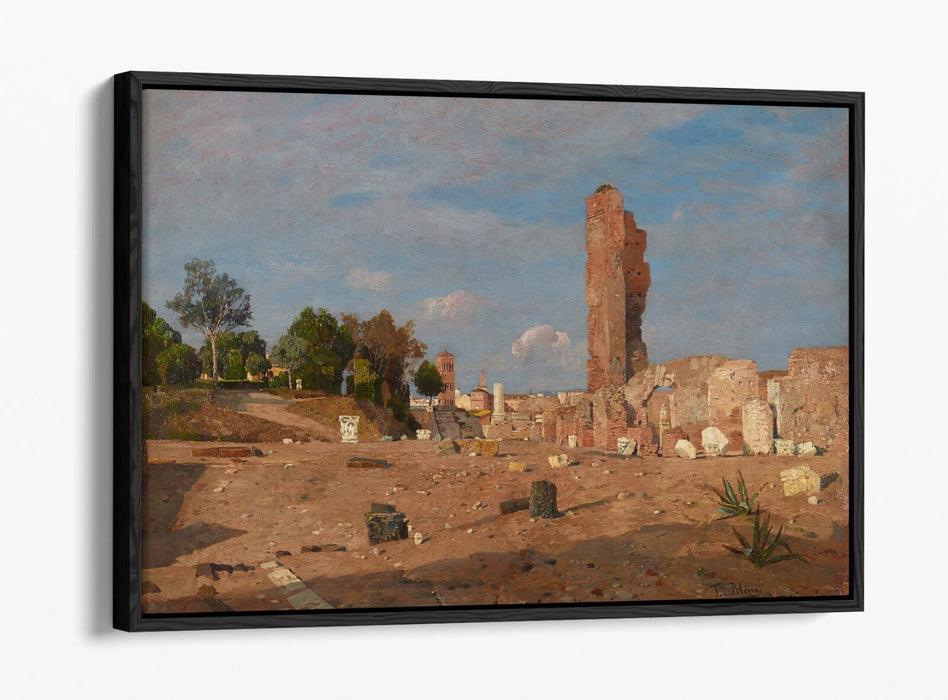 TINA BLAU, LATE AFTERNOON AT PALATINE -FLOAT EFFECT CANVAS WALL ART PIC PRINT
